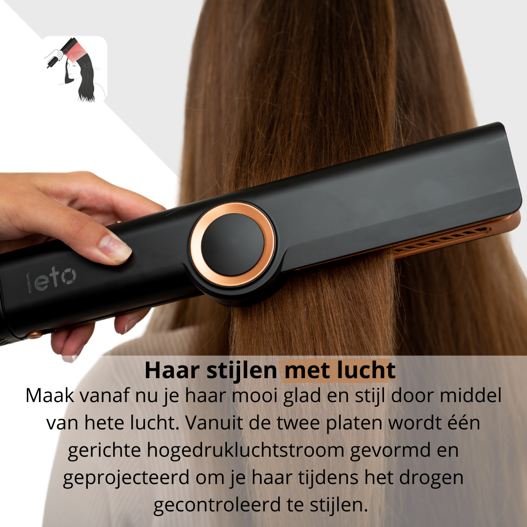 Leto Hairstrait straightening iron - 2 unique functions
