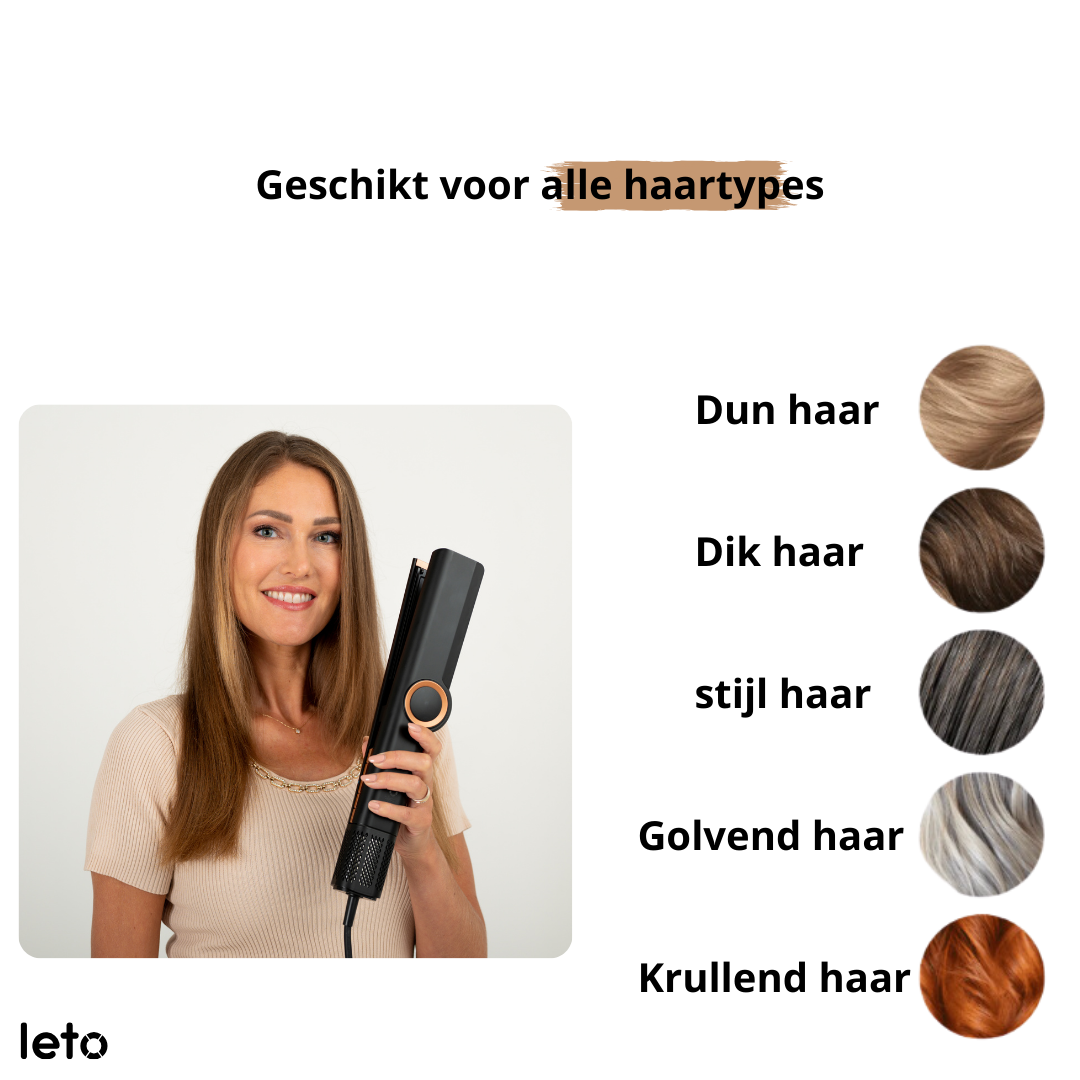 Leto Hairstrait straightening iron - 2 unique functions